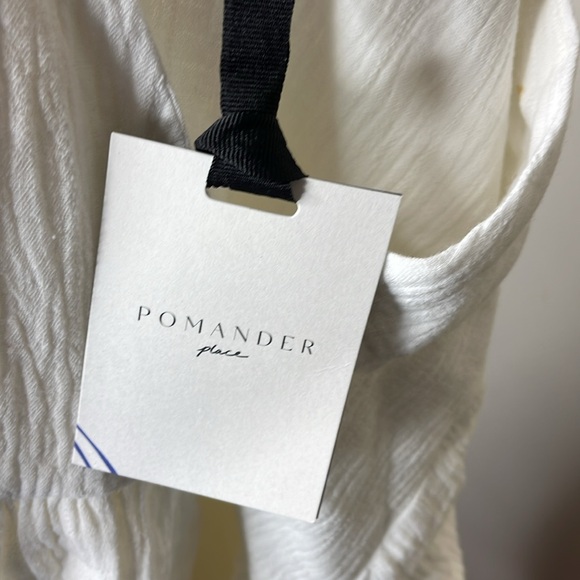 NWT Pomander Place‎ White Gauze Millie Dress - Picture 11 of 12
